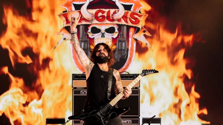Tracii Guns talks rocking at summer camp, wearing leopard-skin dolphin shorts and ripping and tearing with L.A. Guns