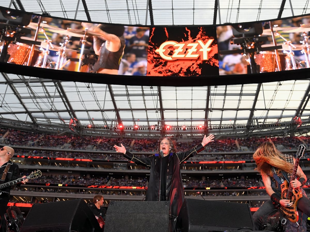 Watch Ozzy Osbourne perform 'Crazy Train' and 'Patient Number 9' at L.A. Rams  season opener - Metal Edge Magazine