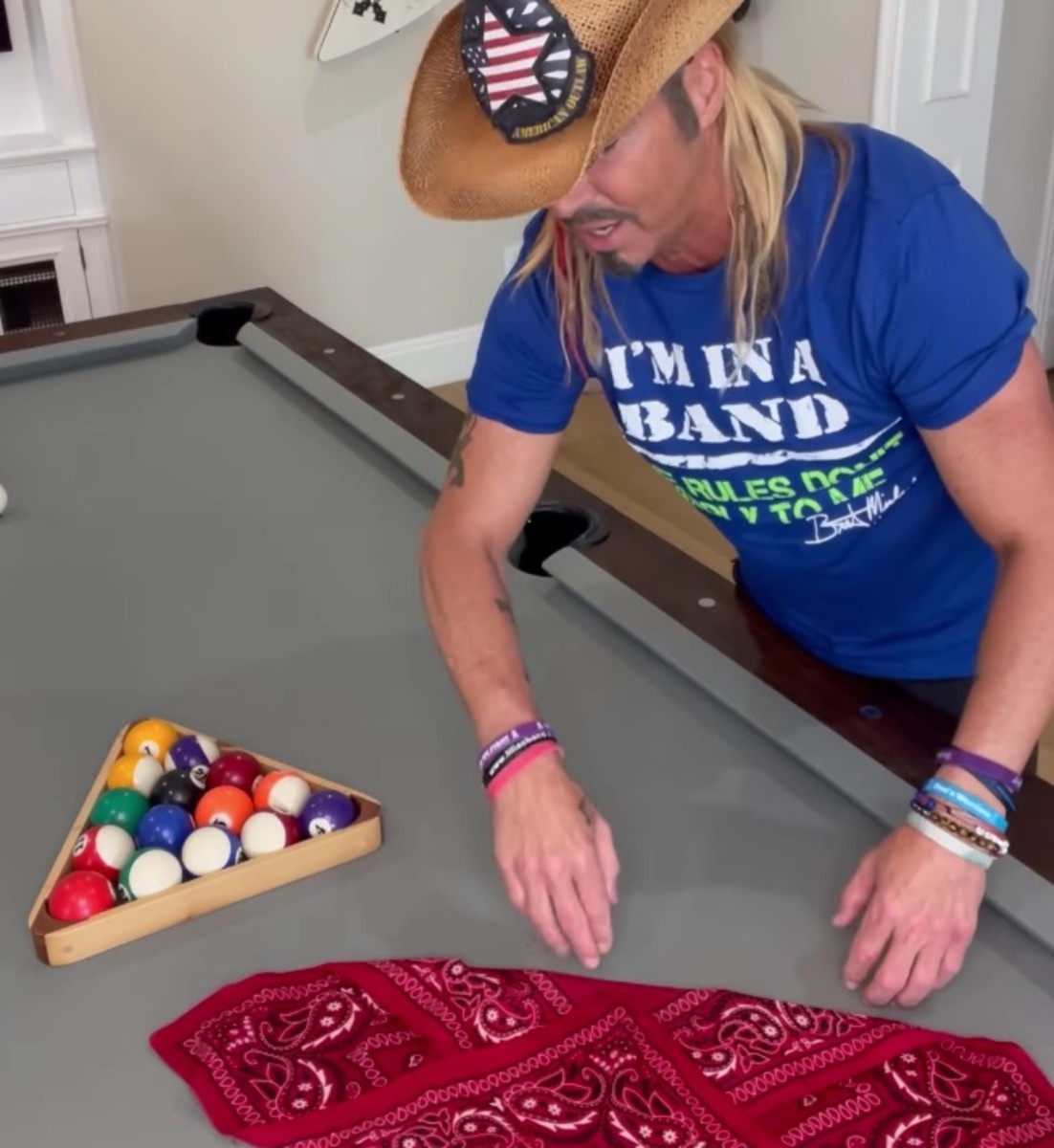 Take a minute out of your day to watch this Bret Michaels bandanafolding tutorial Metal Edge