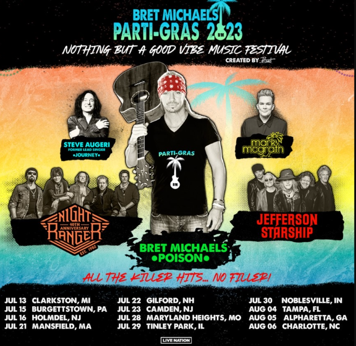 bret michaels tour schedule 2023